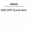 Kugel Front Wheel Bearing Pair For 2002-2007 Suzuki Aerio K70-100515